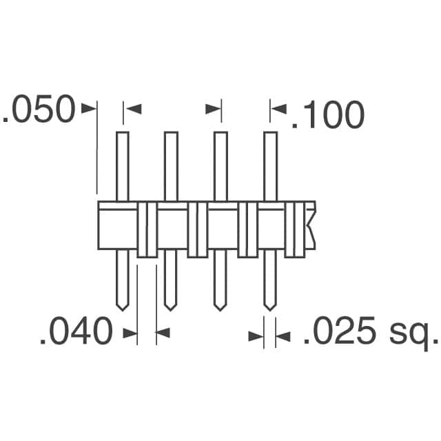 929500-01-17 3M  Headers Male Pins
